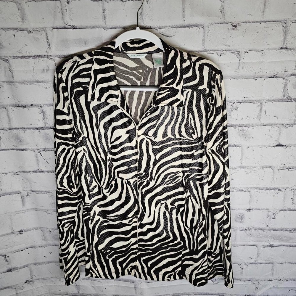 Animal Print Zip Up Top